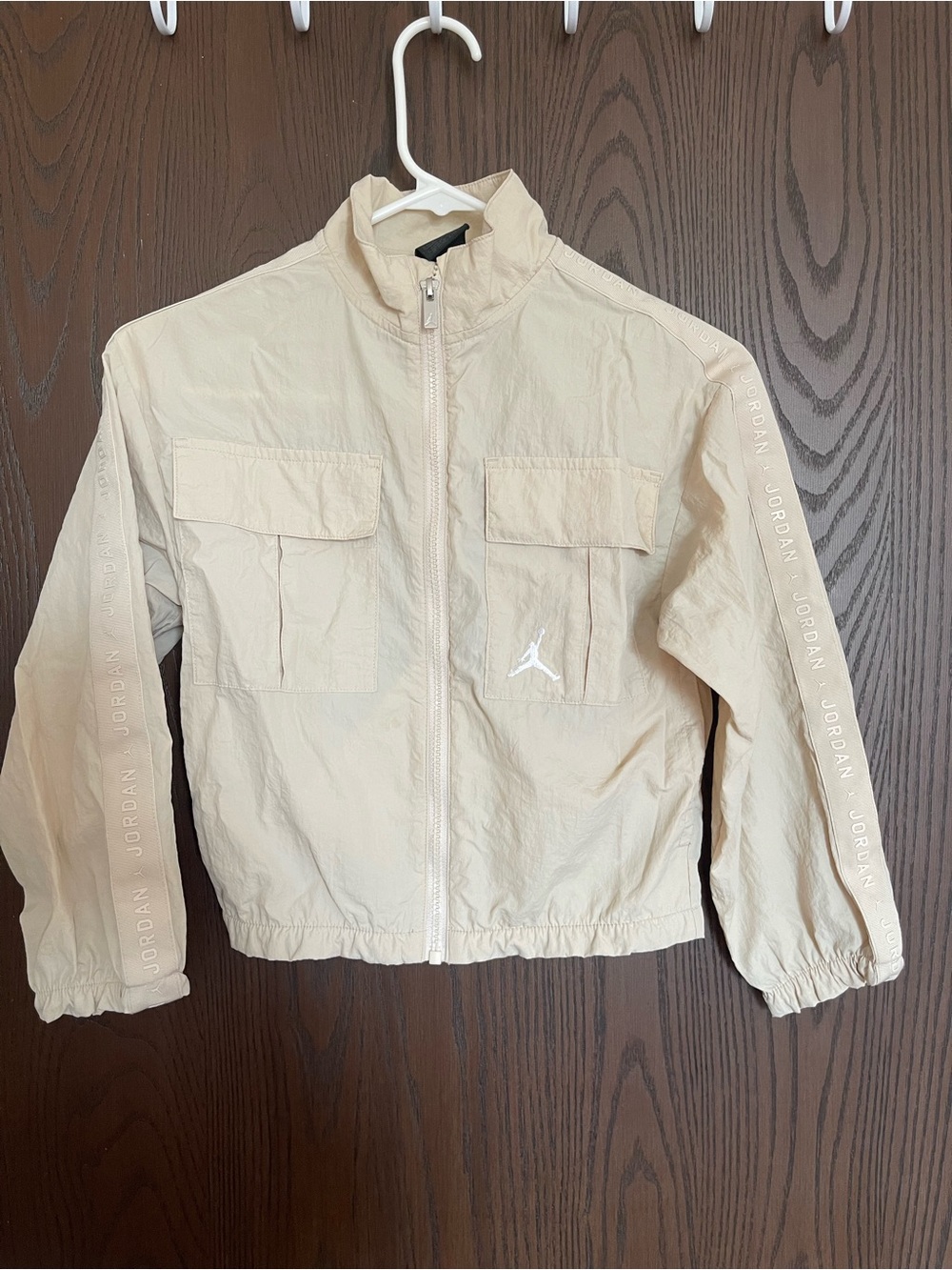 Jordan Kids Cream Lightweight Zip-Up Jacket